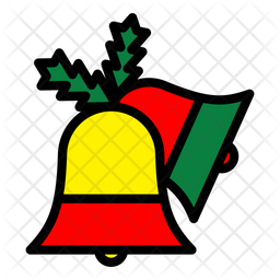 Christmas Bell Icon Of Colored Outline Style Available In Svg Png Eps Ai Icon Fonts