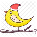 Canary Finch Christmas Bird Icon