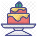 Christmas Cake Glittering Peppermint Snowfall  Icon