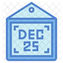 Christmas Calendar Calendar Date Icon