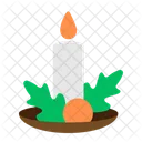 Christmas Candle Party Icon