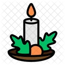 Christmas Candle Party Icon