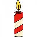 Candle Decoration Christmas Icon