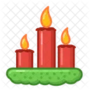 Christmas Candles Decoration Candles Icon