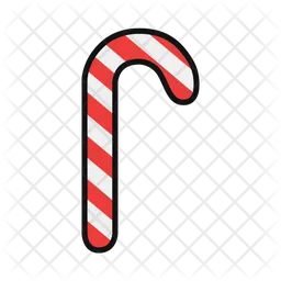 Christmas candy stick  Icon