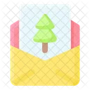 Letter Christmas Card Icon