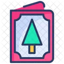 Card Christmas Tree Icon
