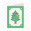 Christmas Card Invitation Icon