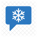 Snowflake Message Christmas Icon