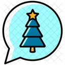 Chat Xmas Tree Icon