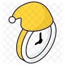 Christmas Clock Timepiece Timekeeping Device Icon