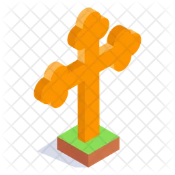 Christmas Cross  Icon