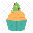 Christmas cupcake  Icon