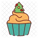 Christmas cupcake  Icon