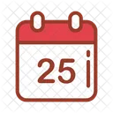 Christmas Date Date Calendar Icon