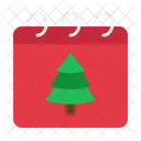 Christmas Day Christmas Pine Tree Icon