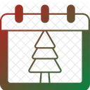 달력 공 크리스마스 아이콘