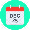 Calendar Christmas New Icon
