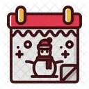 Christmas Day Calender 25 December Icon