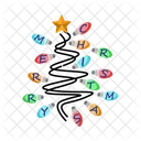 Christmas Decoration Light  Icon