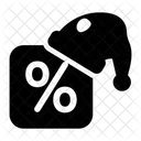 Christmas Discount Deduction Reduction Icon