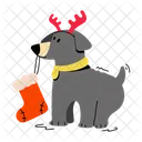 Cute Puppy Dog Holding Puppy Holding Icon