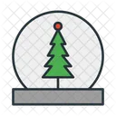 Christmas Dome Snow Icon