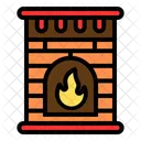 Christmas Fireplace Fireplace Fire Icon