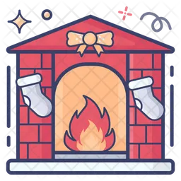 Christmas Fireplace  Icon