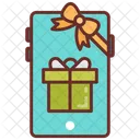 Christmas Gift Gift Mobile Phone Icon