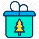 Present Gift Xmas Tree Logo Icon