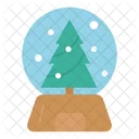 Christmas Icons Globe Snow Globe Icon