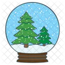 Tree Snow Globe Icon