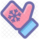 Cold Christmas Glove Icon