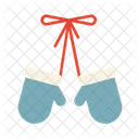 Christmas Gloves Gloves Winter Icon