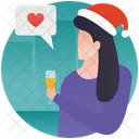 Christmas Gossip Discussion Party Gossip Icon