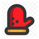 Christmas Holiday Mitten Icon
