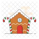 Christmas House Decoration Celebration Icon