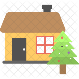 Download Free Christmas House Icon Of Flat Style Available In Svg Png Eps Ai Icon Fonts