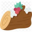 Christmas Yule Log Icon