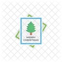 Christmas Card Party Icon