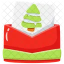 Christmas Invitation Letter Card Icon
