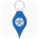 Cold Christmas Thermometer Snowflake Icon