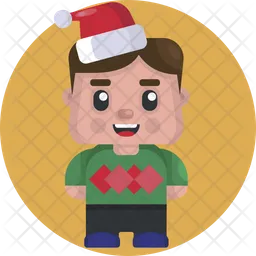 Christmas Male Avatar  Icon