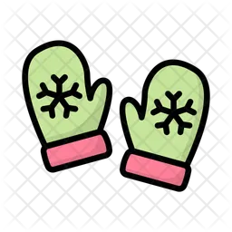 Christmas Mittens  Icon