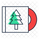 Christmas Music Cd Tree Icon