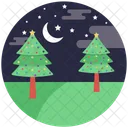 Christmas Night Pine Icon
