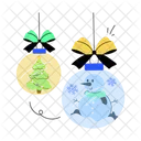 Christmas Ornaments Christmas Baubles Hanging Baubles Icon