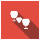 Christmas Party Drink Glass Icon