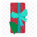 Christmas Present In Wrapping Paper  Icon